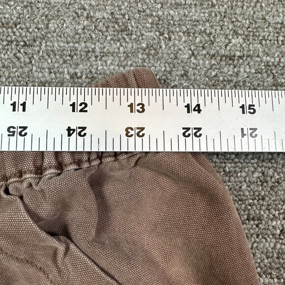 Forever 21 Brown Duck Canvas Cargo Utility Straight Leg Work Pants Womens Medium - Picture 3 of 5
